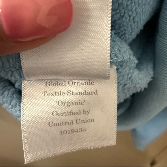 Everlane The Organic Cotton Track Oversized Crew Sweatshirt in blue size medium - Picture 8 of 11